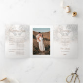 特別な3つ折り追加フォト結婚式 プログラム (内部)