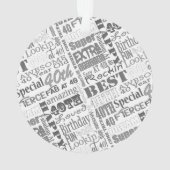 特別な40歳の誕生日パーティーパーソナライズされたプレゼント オーナメント (裏面)