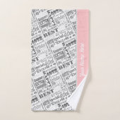 特別な40歳の誕生日パーティーパーソナライズされたプレゼント バスタオルセット (ハンドタオル)