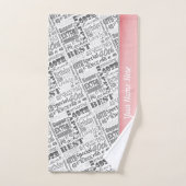 特別な40歳の誕生日パーティーパーソナライズされたプレゼント バスタオルセット (ハンドタオル)