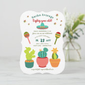 特別な80歳の誕生日パーティー！ フィエスタスタイルの80歳誕生日 招待状 (スタンド正面)