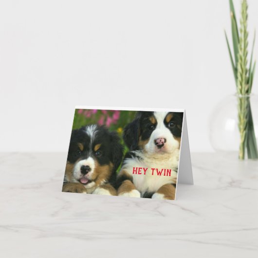 特別な「双子」カードにクリスマスプレゼント カード (正面)