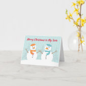 特別な「双子」カードのクリスマスをお祝いします カード (黄色い花)