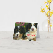 特別な「双子」カードのクリスマスをお祝いします カード (黄色い花)