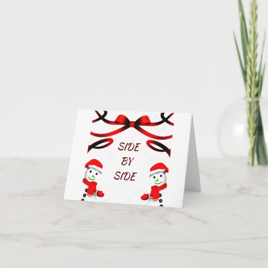 特別な「双子」カードのクリスマスをお祝いします カード (正面)