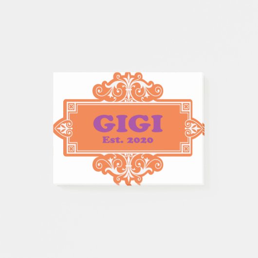 特別な「GiGi 2020」 ポストイット (正面)