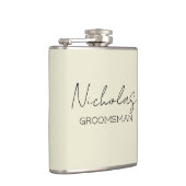 特別な groom のための名入れギフト フラスク (右)