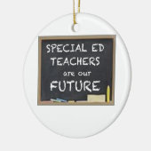 特別なEDの先生のためのギフト セラミックオーナメント (左)