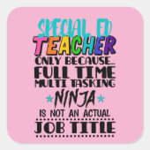 特別なEd先生のみフルタイム数々の スクエアシール (正面)