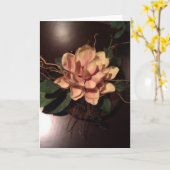 特別なpersoのためのモモの花の本当の美しい、 カード (黄色い花)