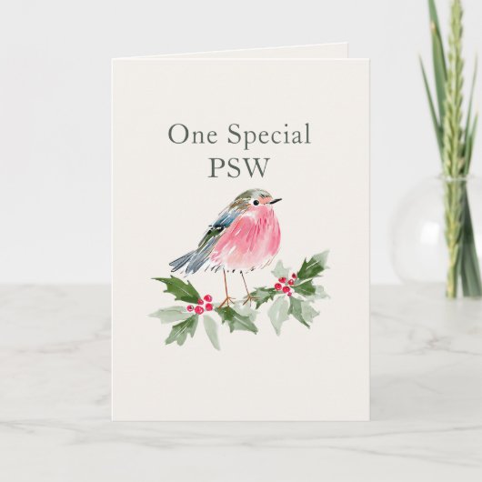 特別なPSWへのクリスマスの感謝 カード (正面)