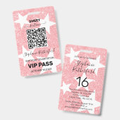 特別なVIP PASSパーティー バッジ (表裏)