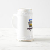 特別にデザインされた航空機搭載パラトローパーロゴ ビールジョッキ (正面左)