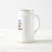 特別にデザインされた航空機搭載パラトローパーロゴ ビールジョッキ (正面右)