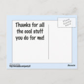 特別に幸せな父親の日 ポストカード (裏面)