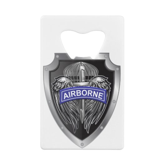 特別に設計された翼を持つ空中シールド クレジットカード栓抜き (裏面)