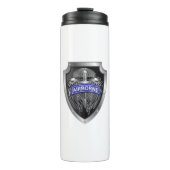 特別に設計された翼を持つ空中シールド タンブラー (正面)