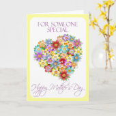 特別のお母さんの日用カード カード (黄色い花)