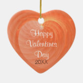 特別の日のロマンチックな骨があるハートの記念品 セラミックオーナメント (裏面)