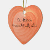 特別の日のロマンチックな骨があるハートの記念品 セラミックオーナメント (左)