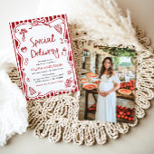 特別イタリアン配送ベビーお洒落シャワー 招待状