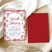特別イタリアン配送ベビーお洒落シャワー 招待状