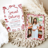 特別イタリアン配送ベビーお洒落シャワー 招待状