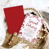 特別イタリアン配送ベビーお洒落シャワー 招待状