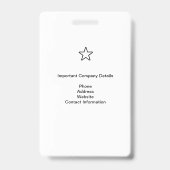 特別イベントセキュリティパス - 写真付き身分証明書 バッジ (裏面)