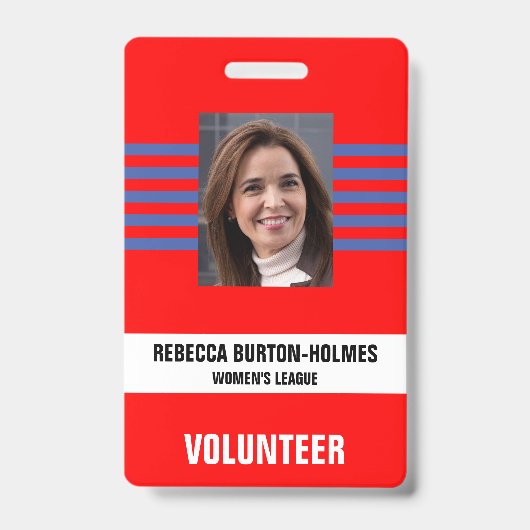 特別イベントセキュリティパス - 写真付き身分証明書 バッジ (正面)