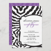 特別イベント招待 :: スペシャルゼブラ 4P 招待状 (正面/裏面)