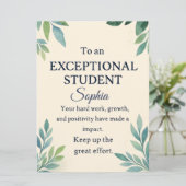 特別エレガントStのお祝いカード (スタンド正面)