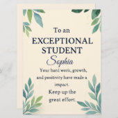 特別エレガントStのお祝いカード (正面/裏面)