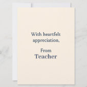 特別エレガントStのお祝いカード (裏面)