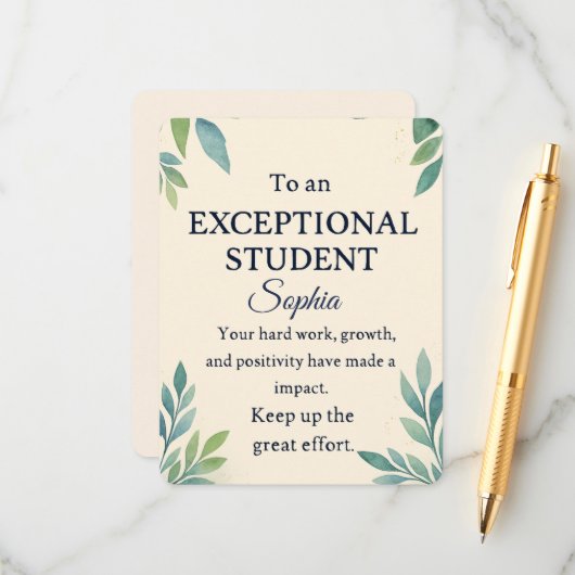 特別エレガントStのお祝いカード エンクロージャーカード (正面/裏面インサイチュ)