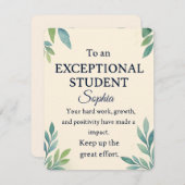 特別エレガントStのお祝いカード エンクロージャーカード (正面/裏面)