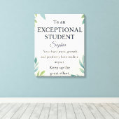 特別エレガントStのお祝いカード キャンバスプリント (インサイチュ (ウッドフロア))