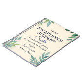 特別エレガントStのお祝いカード ノートブック (左側)