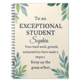 特別エレガントStのお祝いカード ノートブック (正面)