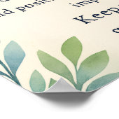 特別エレガントStのお祝いカード ポスター (角)