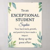 特別エレガントStのお祝いカード ポスター (正面)