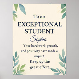 特別エレガントStのお祝いカード ポスター