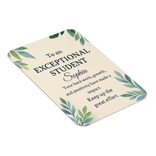 特別エレガントStのお祝いカード マグネット (右側)