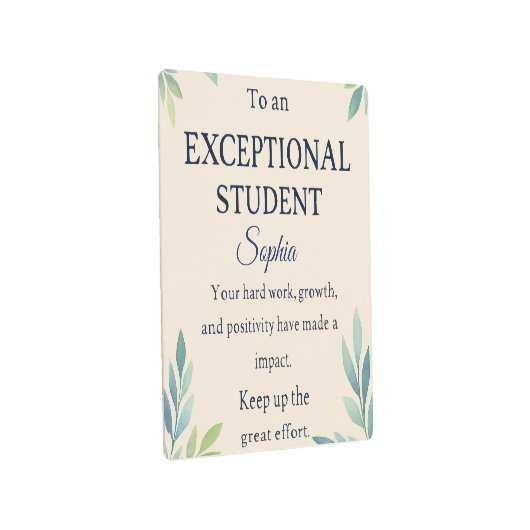 特別エレガントStのお祝いカード メタルプリント (3/4)