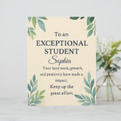 特別エレガントStのお祝いカード レターヘッド (スタンド正面)