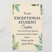 特別エレガントStのお祝いカード 便箋 (正面/裏面)