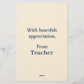 特別エレガントStのお祝いカード 便箋 (裏面)