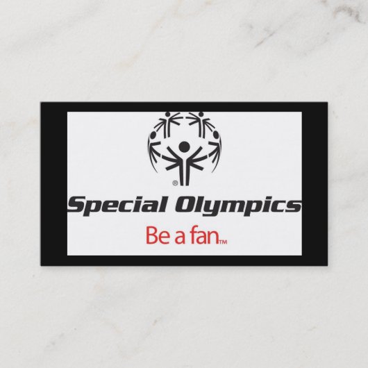 特別オリンピック 名刺 (正面)