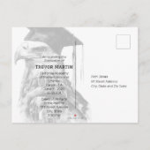 特別カスタム卒業発表はがき 案内ポストカード (裏面)