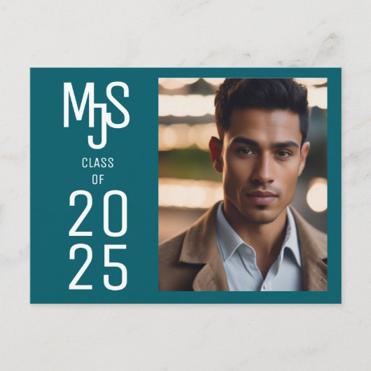 特別カスタム卒業発表はがき 案内ポストカード (正面)